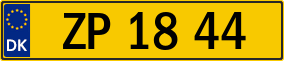 Trailer License Plate